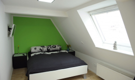 Schlafzimmer mit Ausblick