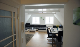 Blick ins Wohnzimmer